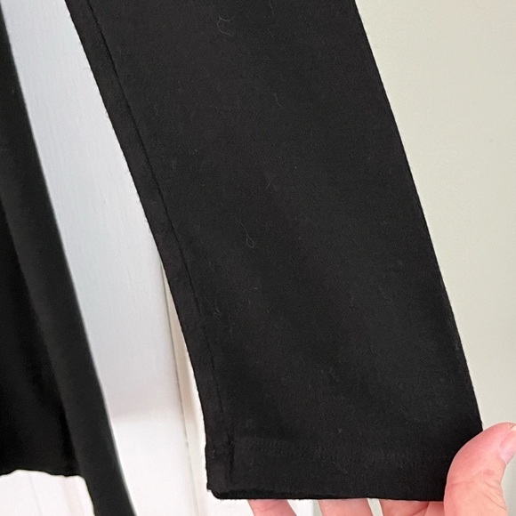 EILEEN FISHER Cowl Neck Jersey Stretch Long Sleeve Dress Medium Minimalist - Picture 3 of 12